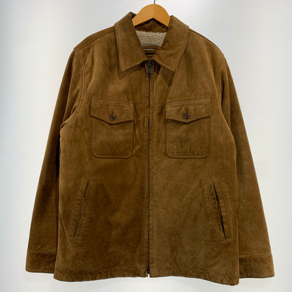 【中古品】【メンズ】 GAP ギャップ COWHIDE SUEDE JACKET カウレザー スウェードジャケット アウター 裏ボア 147-261009-ko-08-teih サイズ：不明 カラー：ブラウン 万代Net店