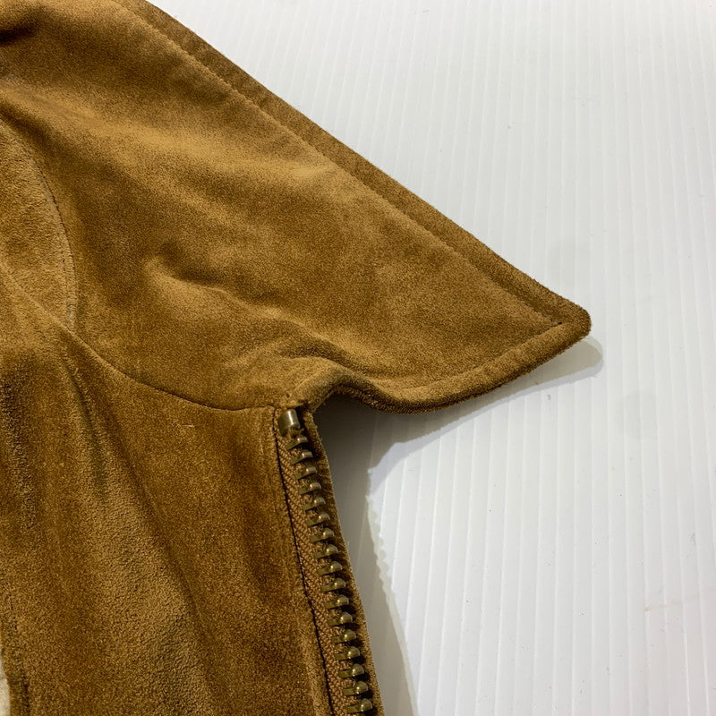 【中古品】【メンズ】 GAP ギャップ COWHIDE SUEDE JACKET カウレザー スウェードジャケット アウター 裏ボア 147-261009-ko-08-teih サイズ：不明 カラー：ブラウン 万代Net店
