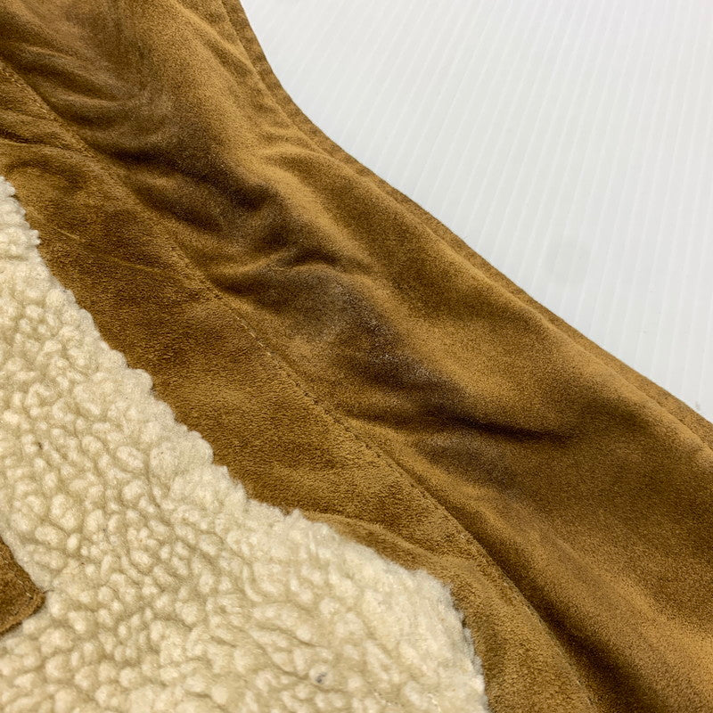 【中古品】【メンズ】 GAP ギャップ COWHIDE SUEDE JACKET カウレザー スウェードジャケット アウター 裏ボア 147-261009-ko-08-teih サイズ：不明 カラー：ブラウン 万代Net店