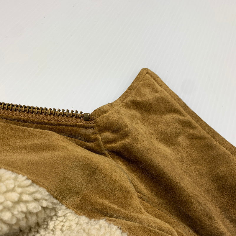 【中古品】【メンズ】 GAP ギャップ COWHIDE SUEDE JACKET カウレザー スウェードジャケット アウター 裏ボア 147-261009-ko-08-teih サイズ：不明 カラー：ブラウン 万代Net店