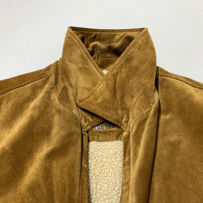 【中古品】【メンズ】 GAP ギャップ COWHIDE SUEDE JACKET カウレザー スウェードジャケット アウター 裏ボア 147-261009-ko-08-teih サイズ：不明 カラー：ブラウン 万代Net店