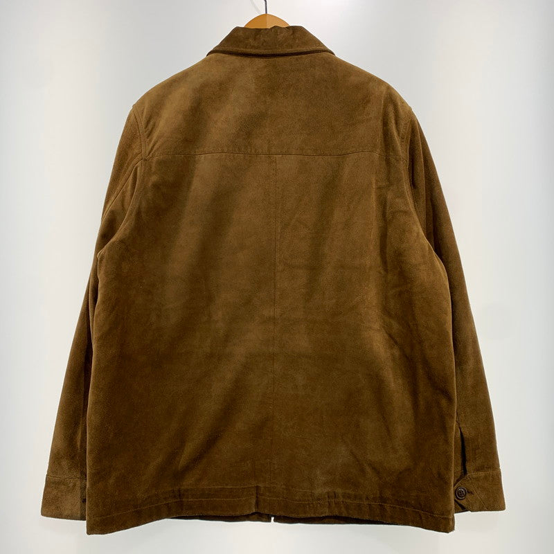 【中古品】【メンズ】 GAP ギャップ COWHIDE SUEDE JACKET カウレザー スウェードジャケット アウター 裏ボア 147-261009-ko-08-teih サイズ：不明 カラー：ブラウン 万代Net店