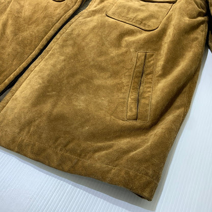 【中古品】【メンズ】 GAP ギャップ COWHIDE SUEDE JACKET カウレザー スウェードジャケット アウター 裏ボア 147-261009-ko-08-teih サイズ：不明 カラー：ブラウン 万代Net店