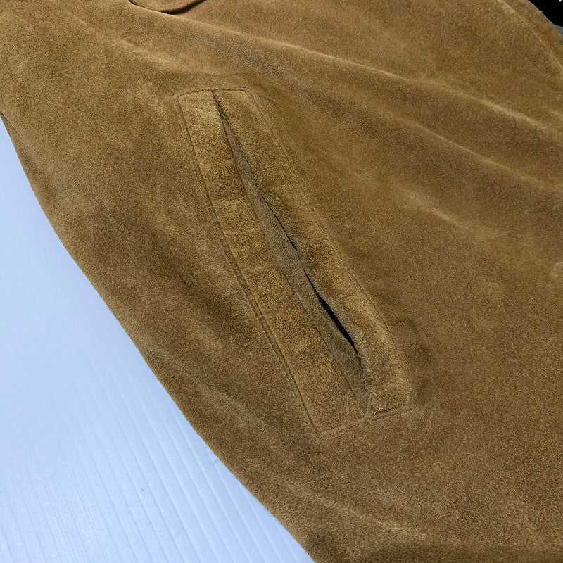 【中古品】【メンズ】 GAP ギャップ COWHIDE SUEDE JACKET カウレザー スウェードジャケット アウター 裏ボア 147-261009-ko-08-teih サイズ：不明 カラー：ブラウン 万代Net店