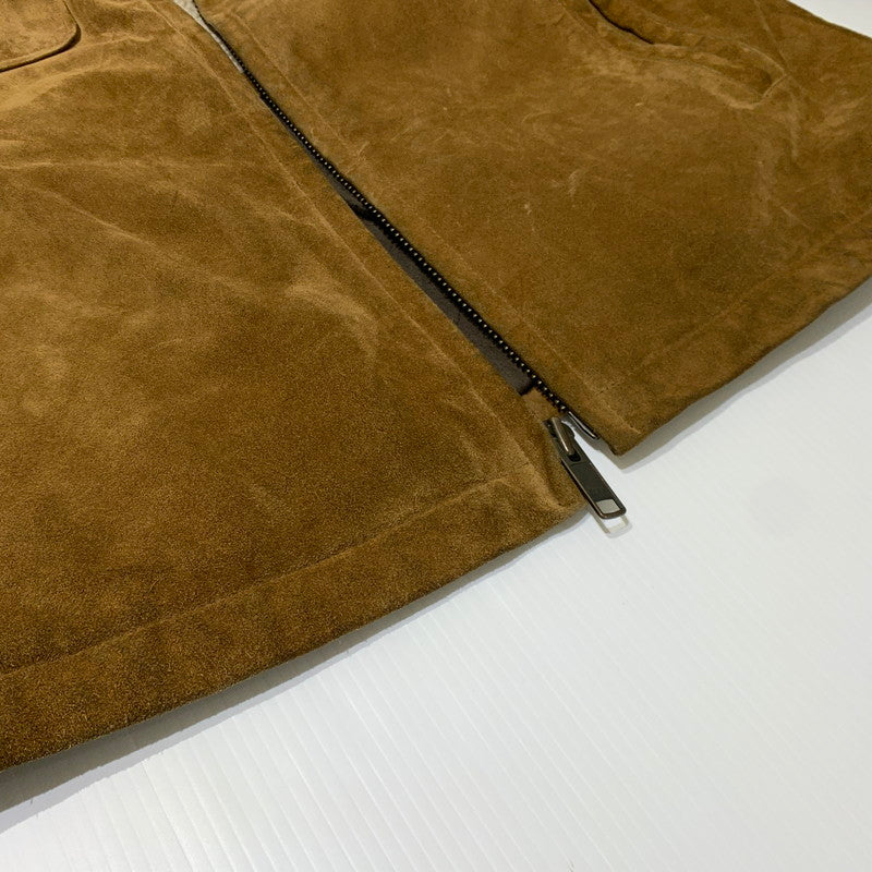 【中古品】【メンズ】 GAP ギャップ COWHIDE SUEDE JACKET カウレザー スウェードジャケット アウター 裏ボア 147-261009-ko-08-teih サイズ：不明 カラー：ブラウン 万代Net店