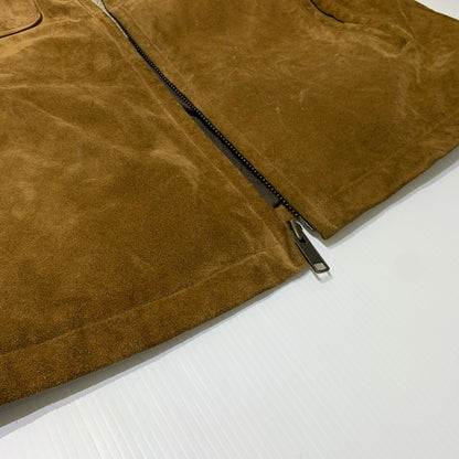 【中古品】【メンズ】 GAP ギャップ COWHIDE SUEDE JACKET カウレザー スウェードジャケット アウター 裏ボア 147-261009-ko-08-teih サイズ：不明 カラー：ブラウン 万代Net店