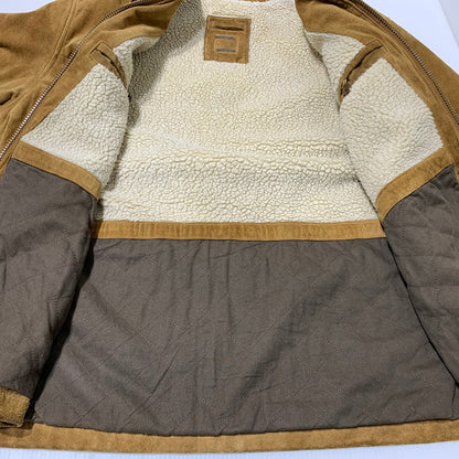 【中古品】【メンズ】 GAP ギャップ COWHIDE SUEDE JACKET カウレザー スウェードジャケット アウター 裏ボア 147-261009-ko-08-teih サイズ：不明 カラー：ブラウン 万代Net店