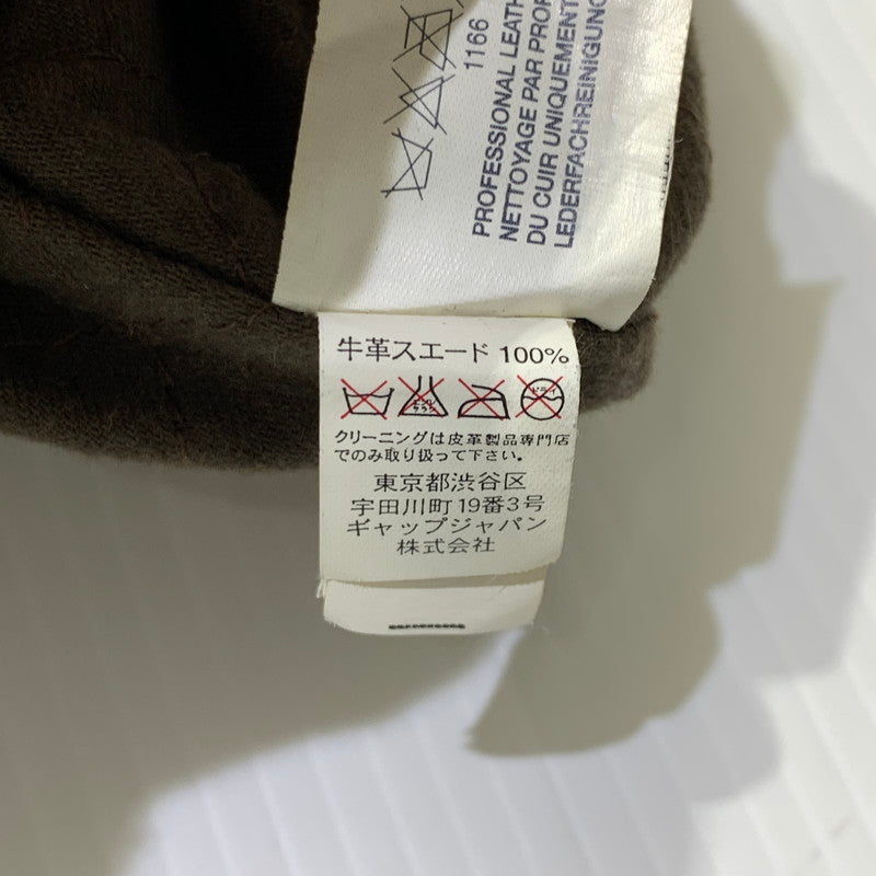 【中古品】【メンズ】 GAP ギャップ COWHIDE SUEDE JACKET カウレザー スウェードジャケット アウター 裏ボア 147-261009-ko-08-teih サイズ：不明 カラー：ブラウン 万代Net店