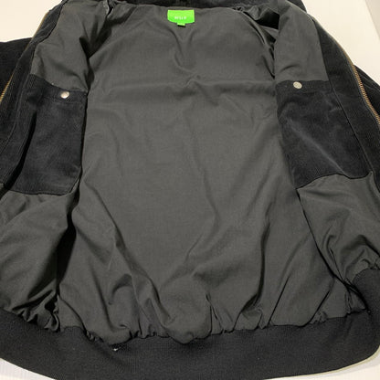 【中古品】【メンズ】 HUF ハフ MIXED UP CORD JACKET ミックスド アップ コード ジャケット アウター コーデュロイ 142-261009-ko-05-teih サイズ：S カラー：ブラック 万代Net店