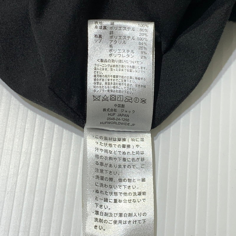 【中古品】【メンズ】 HUF ハフ MIXED UP CORD JACKET ミックスド アップ コード ジャケット アウター コーデュロイ 142-261009-ko-05-teih サイズ：S カラー：ブラック 万代Net店