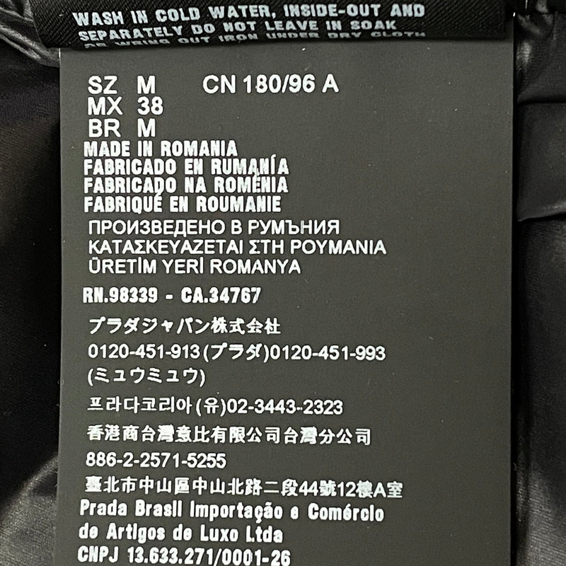 【中古品】【メンズ】 PRADA プラダ SHINY NYLON DOWN JACKET SGC089 シャイニー ナイロン ダウン ジャケット アウター 141-261011-sa-06-teih サイズ：M カラー：ブラック 万代Net店