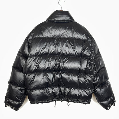 【中古品】【メンズ】 PRADA プラダ SHINY NYLON DOWN JACKET SGC089 シャイニー ナイロン ダウン ジャケット アウター 141-261011-sa-06-teih サイズ：M カラー：ブラック 万代Net店
