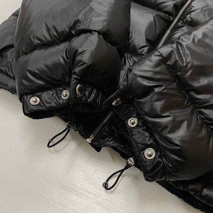 【中古品】【メンズ】 PRADA プラダ SHINY NYLON DOWN JACKET SGC089 シャイニー ナイロン ダウン ジャケット アウター 141-261011-sa-06-teih サイズ：M カラー：ブラック 万代Net店