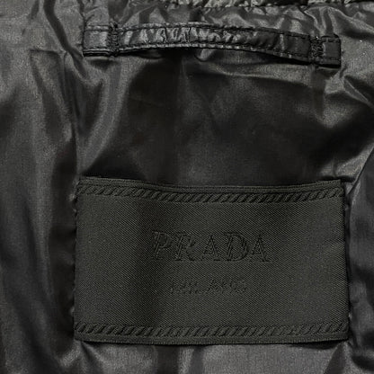 【中古品】【メンズ】 PRADA プラダ SHINY NYLON DOWN JACKET SGC089 シャイニー ナイロン ダウン ジャケット アウター 141-261011-sa-06-teih サイズ：M カラー：ブラック 万代Net店