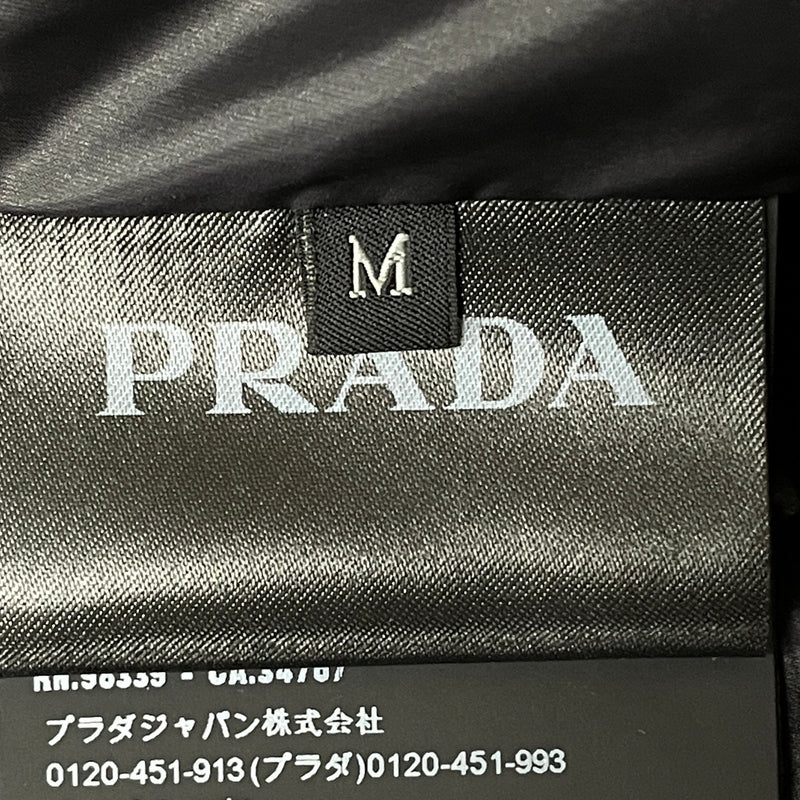 【中古品】【メンズ】 PRADA プラダ SHINY NYLON DOWN JACKET SGC089 シャイニー ナイロン ダウン ジャケット アウター 141-261011-sa-06-teih サイズ：M カラー：ブラック 万代Net店