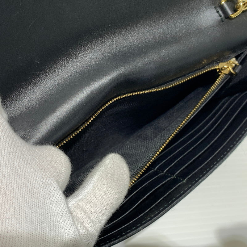 【中古品】【レディース】 GUCCI グッチ 409340 インターロッキングG ショルダーバッグ カバン ハンドバッグ 180-261009-ko-23-teih サイズ：箱付き カラー：ブラック 万代Net店