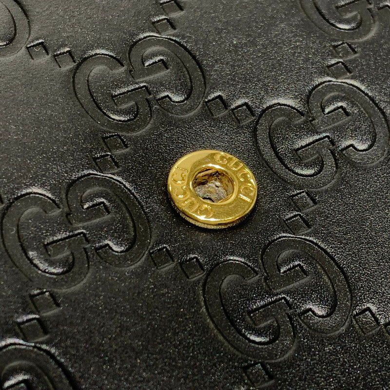 【中古品】【レディース】 GUCCI グッチ 409340 インターロッキングG ショルダーバッグ カバン ハンドバッグ 180-261009-ko-23-teih サイズ：箱付き カラー：ブラック 万代Net店