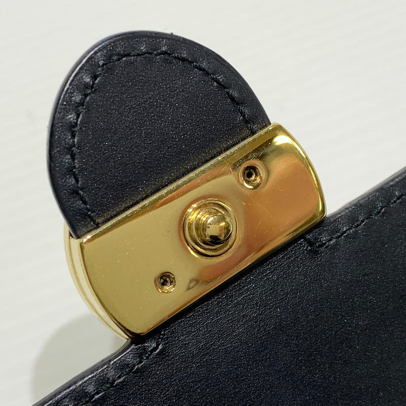 【中古品】【レディース】 GUCCI グッチ 409340 インターロッキングG ショルダーバッグ カバン ハンドバッグ 180-261009-ko-23-teih サイズ：箱付き カラー：ブラック 万代Net店