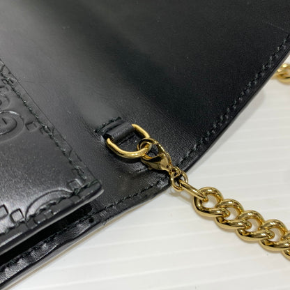 【中古品】【レディース】 GUCCI グッチ 409340 インターロッキングG ショルダーバッグ カバン ハンドバッグ 180-261009-ko-23-teih サイズ：箱付き カラー：ブラック 万代Net店
