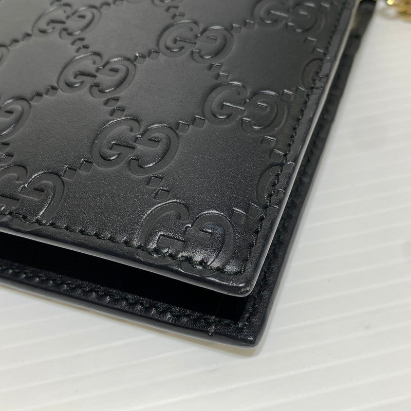 【中古品】【レディース】 GUCCI グッチ 409340 インターロッキングG ショルダーバッグ カバン ハンドバッグ 180-261009-ko-23-teih サイズ：箱付き カラー：ブラック 万代Net店