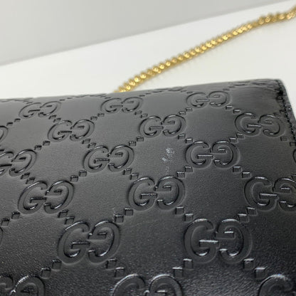 【中古品】【レディース】 GUCCI グッチ 409340 インターロッキングG ショルダーバッグ カバン ハンドバッグ 180-261009-ko-23-teih サイズ：箱付き カラー：ブラック 万代Net店