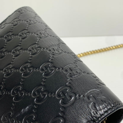 【中古品】【レディース】 GUCCI グッチ 409340 インターロッキングG ショルダーバッグ カバン ハンドバッグ 180-261009-ko-23-teih サイズ：箱付き カラー：ブラック 万代Net店