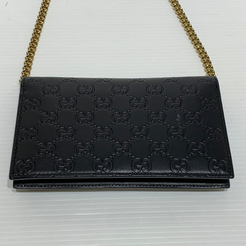 【中古品】【レディース】 GUCCI グッチ 409340 インターロッキングG ショルダーバッグ カバン ハンドバッグ 180-261009-ko-23-teih サイズ：箱付き カラー：ブラック 万代Net店