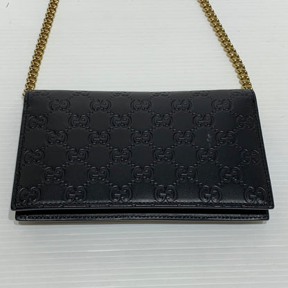 【中古品】【レディース】 GUCCI グッチ 409340 インターロッキングG ショルダーバッグ カバン ハンドバッグ 180-261009-ko-23-teih サイズ：箱付き カラー：ブラック 万代Net店