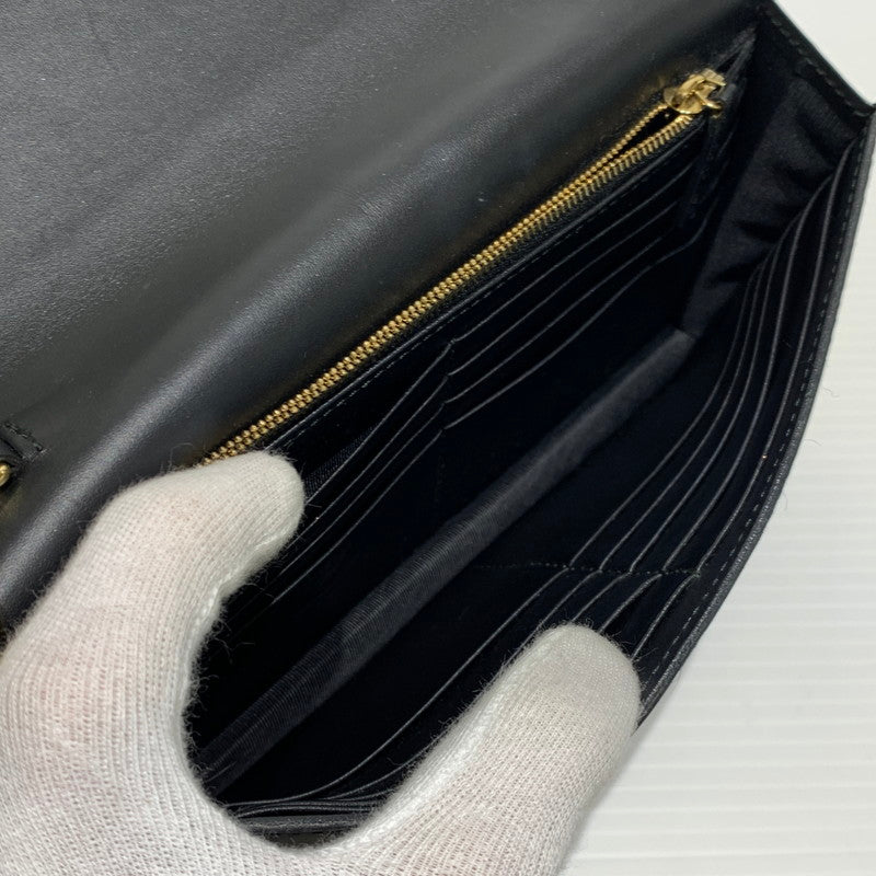 【中古品】【レディース】 GUCCI グッチ 409340 インターロッキングG ショルダーバッグ カバン ハンドバッグ 180-261009-ko-23-teih サイズ：箱付き カラー：ブラック 万代Net店