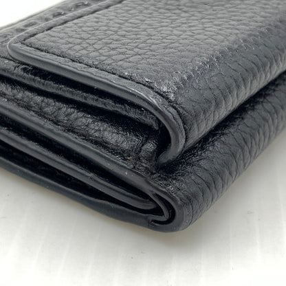 【中古品】【メンズ/レディース】 MARC JACOBS マーク・ジェイコブス THE TEXTURED BOX M0015111 001 テクスチャード ボックス 三つ折り財布 コンパクトウォレット 200-261011-ko-11-teih カラー：ブラック 万代Net店