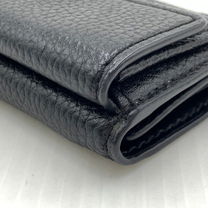 【中古品】【メンズ/レディース】 MARC JACOBS マーク・ジェイコブス THE TEXTURED BOX M0015111 001 テクスチャード ボックス 三つ折り財布 コンパクトウォレット 200-261011-ko-11-teih カラー：ブラック 万代Net店