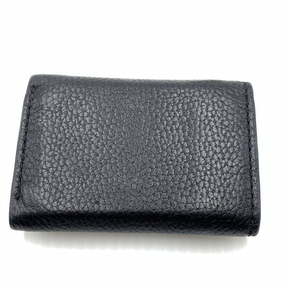 【中古品】【メンズ/レディース】 MARC JACOBS マーク・ジェイコブス THE TEXTURED BOX M0015111 001 テクスチャード ボックス 三つ折り財布 コンパクトウォレット 200-261011-ko-11-teih カラー：ブラック 万代Net店