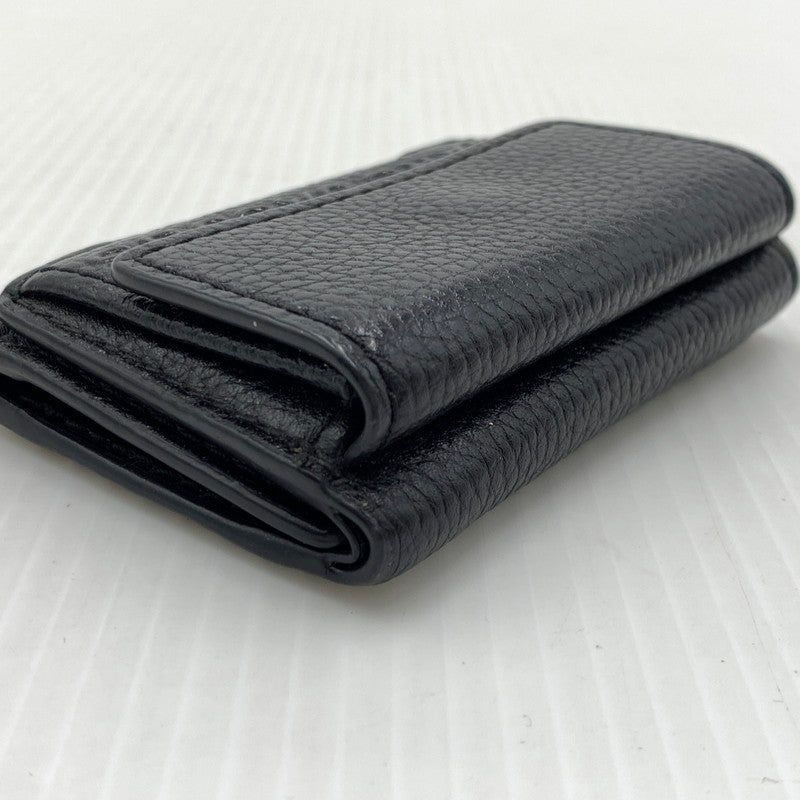 【中古品】【メンズ/レディース】 MARC JACOBS マーク・ジェイコブス THE TEXTURED BOX M0015111 001 テクスチャード ボックス 三つ折り財布 コンパクトウォレット 200-261011-ko-11-teih カラー：ブラック 万代Net店