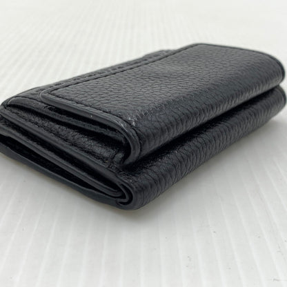 【中古品】【メンズ/レディース】 MARC JACOBS マーク・ジェイコブス THE TEXTURED BOX M0015111 001 テクスチャード ボックス 三つ折り財布 コンパクトウォレット 200-261011-ko-11-teih カラー：ブラック 万代Net店