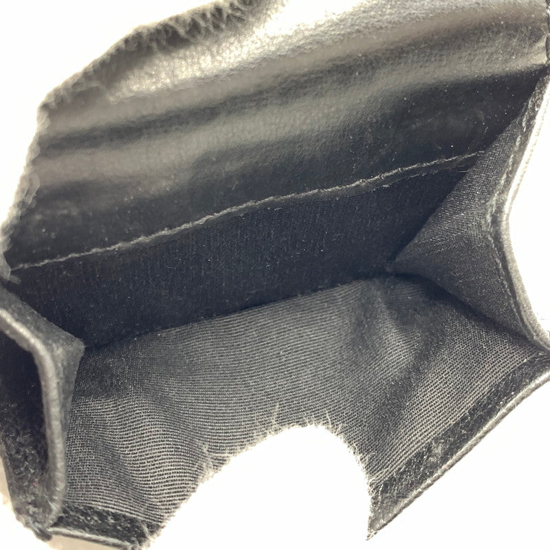 【中古品】【メンズ/レディース】 MARC JACOBS マーク・ジェイコブス THE TEXTURED BOX M0015111 001 テクスチャード ボックス 三つ折り財布 コンパクトウォレット 200-261011-ko-11-teih カラー：ブラック 万代Net店