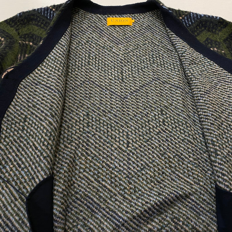 【中古品】【メンズ】 UNION ORIGINAL ユニオンオリジナル MICHEAUX CARDIGAN MADE IN CHINA ミショー カーディガン トップス 中国製 142-261019-ss-09-teih サイズ：5 カラー：総柄 万代Net店