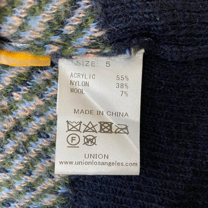 【中古品】【メンズ】 UNION ORIGINAL ユニオンオリジナル MICHEAUX CARDIGAN MADE IN CHINA ミショー カーディガン トップス 中国製 142-261019-ss-09-teih サイズ：5 カラー：総柄 万代Net店