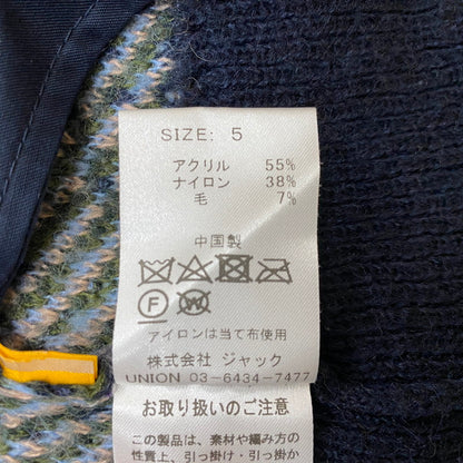 【中古品】【メンズ】 UNION ORIGINAL ユニオンオリジナル MICHEAUX CARDIGAN MADE IN CHINA ミショー カーディガン トップス 中国製 142-261019-ss-09-teih サイズ：5 カラー：総柄 万代Net店
