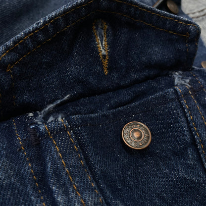 【中古品】【メンズ】 Plain Pockets by JC PENNEY プレーンポケッツ バイ ジェーシーペニー DENIM JACKET デニムジャケット アウター Gジャン 145-261014-ss-10-teih サイズ：40 カラー：インディゴ 万代Net店