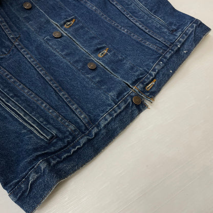 【中古品】【メンズ】 Plain Pockets by JC PENNEY プレーンポケッツ バイ ジェーシーペニー DENIM JACKET デニムジャケット アウター Gジャン 145-261014-ss-10-teih サイズ：40 カラー：インディゴ 万代Net店