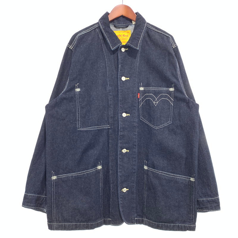 【中古品】【メンズ】 Levi's Red リーバイスレッド ENGINEERED COAT THE LIGHTS GO OUT A0146-0000 エンジニアード コート ライトアウター デニムジャケット カバーオール 145-261009-ko-09-teih サイズ：L カラー：インディゴ 万代Net店