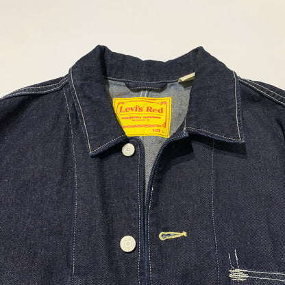 【中古品】【メンズ】 Levi's Red リーバイスレッド ENGINEERED COAT THE LIGHTS GO OUT A0146-0000 エンジニアード コート ライトアウター デニムジャケット カバーオール 145-261009-ko-09-teih サイズ：L カラー：インディゴ 万代Net店