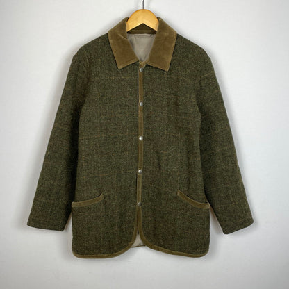 【中古品】【メンズ】 HARRIS TWEED ハリスツイード× Alexander Julian アレキサンダー ジュリアン 別注コラボ QUILTED JACKET 03AC5-391 キルティングジャケット アウター 147-261014-ss-11-teih サイズ：M カラー：カーキ 万代Net店