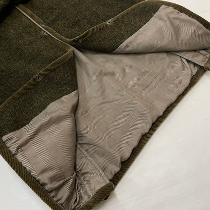 【中古品】【メンズ】 HARRIS TWEED ハリスツイード× Alexander Julian アレキサンダー ジュリアン 別注コラボ QUILTED JACKET 03AC5-391 キルティングジャケット アウター 147-261014-ss-11-teih サイズ：M カラー：カーキ 万代Net店