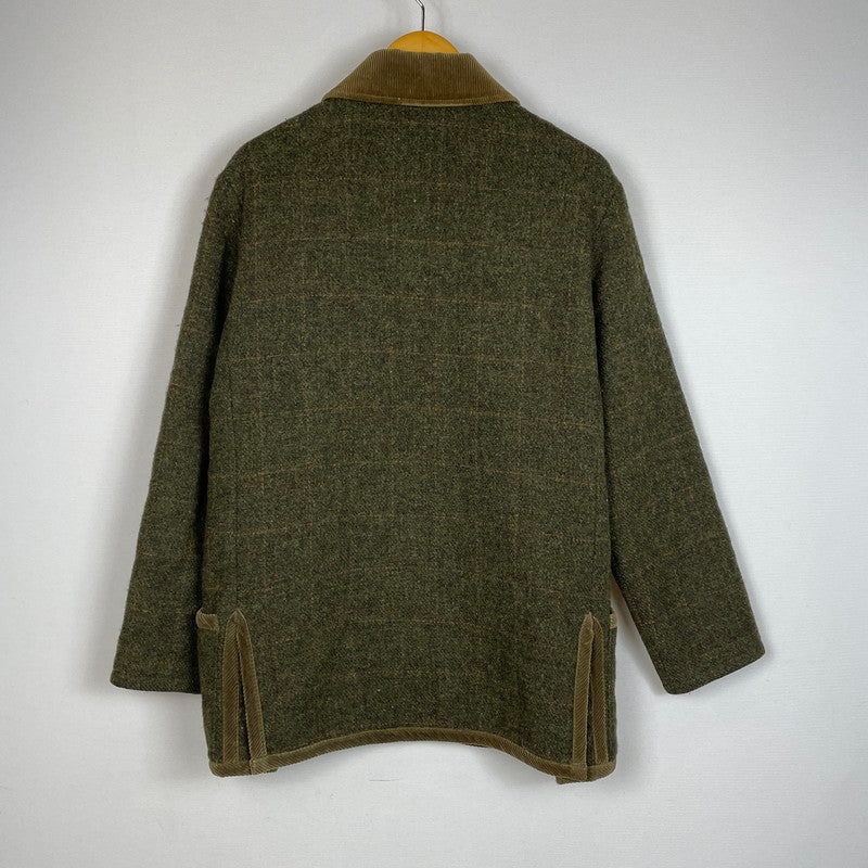 【中古品】【メンズ】 HARRIS TWEED ハリスツイード× Alexander Julian アレキサンダー ジュリアン 別注コラボ QUILTED JACKET 03AC5-391 キルティングジャケット アウター 147-261014-ss-11-teih サイズ：M カラー：カーキ 万代Net店