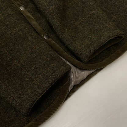 【中古品】【メンズ】 HARRIS TWEED ハリスツイード× Alexander Julian アレキサンダー ジュリアン 別注コラボ QUILTED JACKET 03AC5-391 キルティングジャケット アウター 147-261014-ss-11-teih サイズ：M カラー：カーキ 万代Net店
