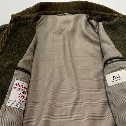 【中古品】【メンズ】 HARRIS TWEED ハリスツイード× Alexander Julian アレキサンダー ジュリアン 別注コラボ QUILTED JACKET 03AC5-391 キルティングジャケット アウター 147-261014-ss-11-teih サイズ：M カラー：カーキ 万代Net店