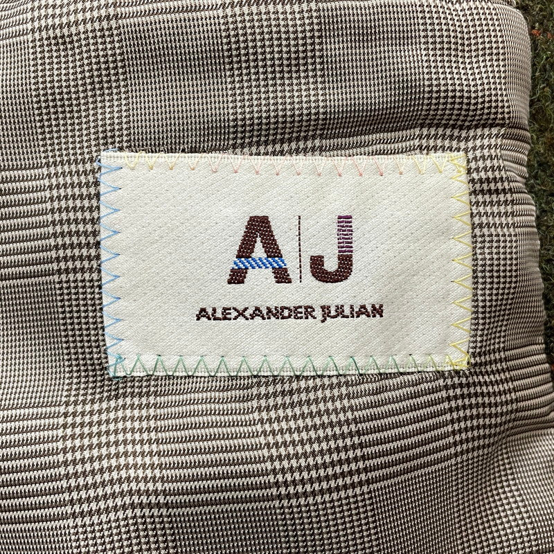 【中古品】【メンズ】 HARRIS TWEED ハリスツイード× Alexander Julian アレキサンダー ジュリアン 別注コラボ QUILTED JACKET 03AC5-391 キルティングジャケット アウター 147-261014-ss-11-teih サイズ：M カラー：カーキ 万代Net店