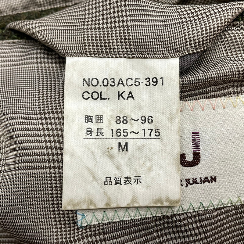 【中古品】【メンズ】 HARRIS TWEED ハリスツイード× Alexander Julian アレキサンダー ジュリアン 別注コラボ QUILTED JACKET 03AC5-391 キルティングジャケット アウター 147-261014-ss-11-teih サイズ：M カラー：カーキ 万代Net店