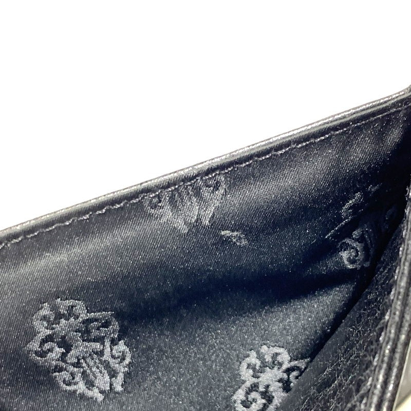 【中古品】【メンズ】 CHROME HEARTS クロムハーツ 1SNAP CROSS BUTTON LEATHER WALLET 1スナップ クロスボタン レザーウォレット 二つ折り財布 190-261027-ko-11-teih カラー：ブラック 万代Net店